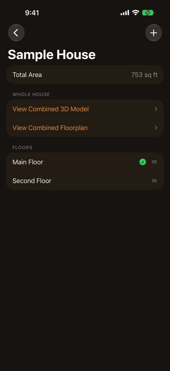 A house, with whole-house options and floors